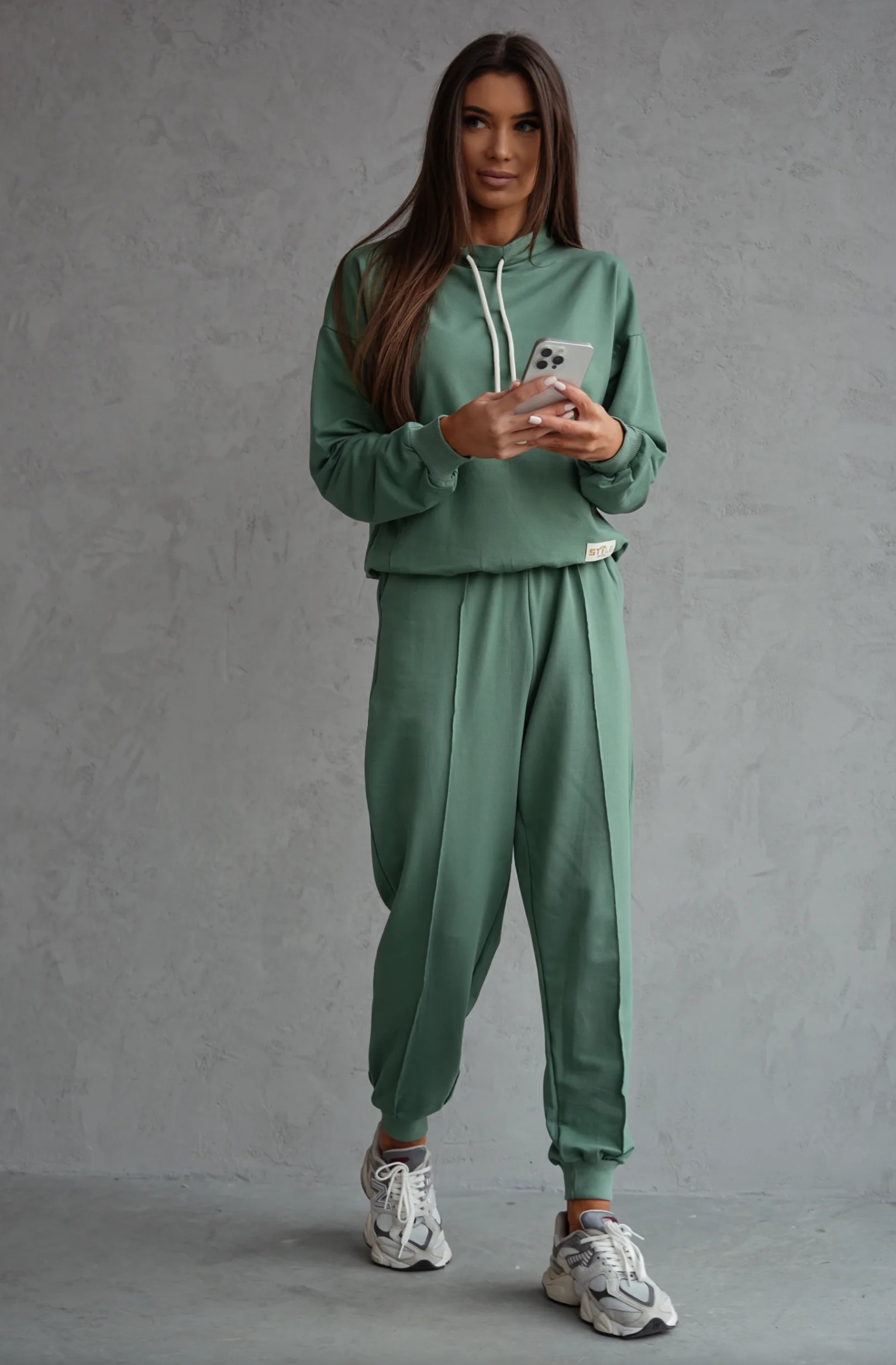 Komplet bawełniany z naszywką STYLE XL